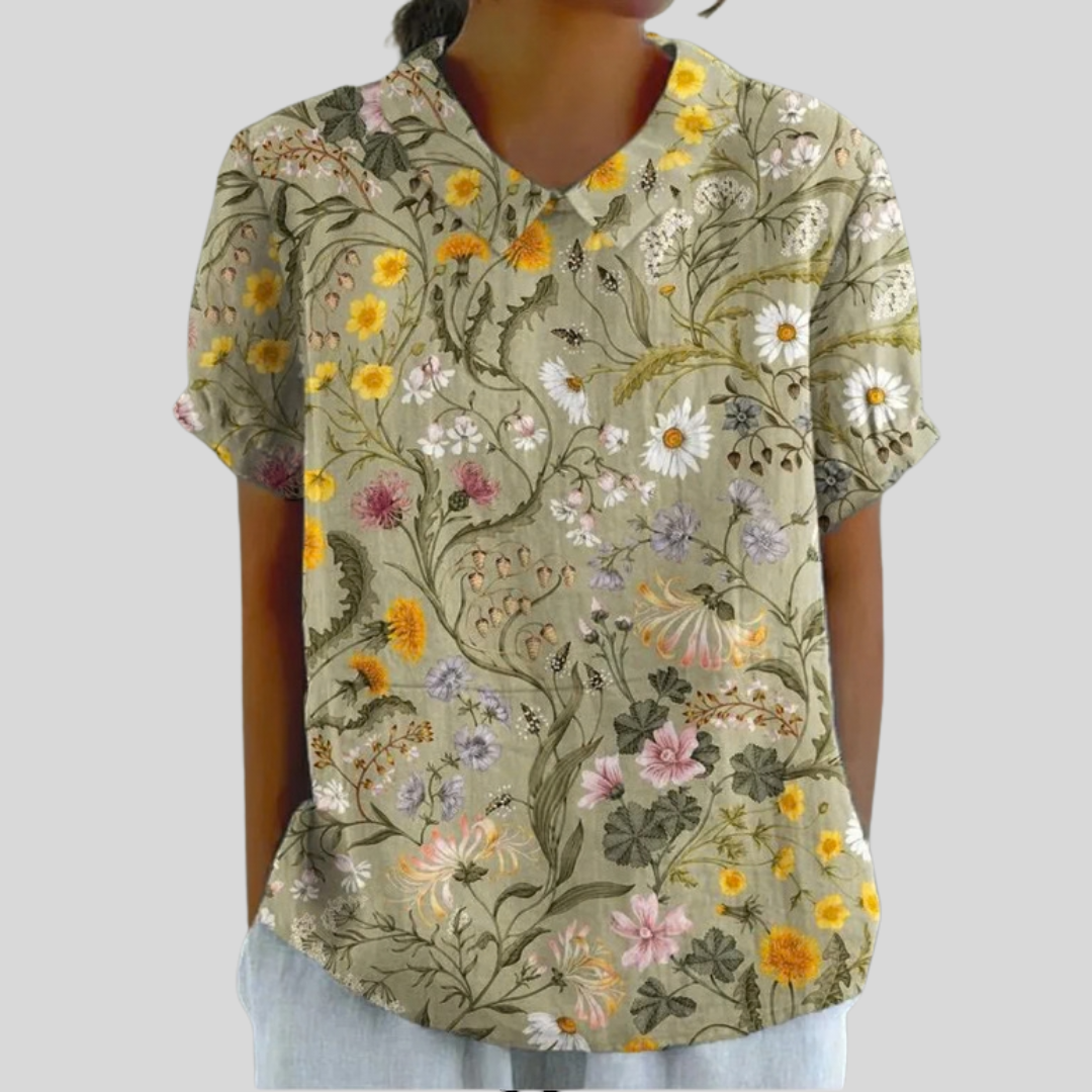 Blusa Floral Confort Elegante
